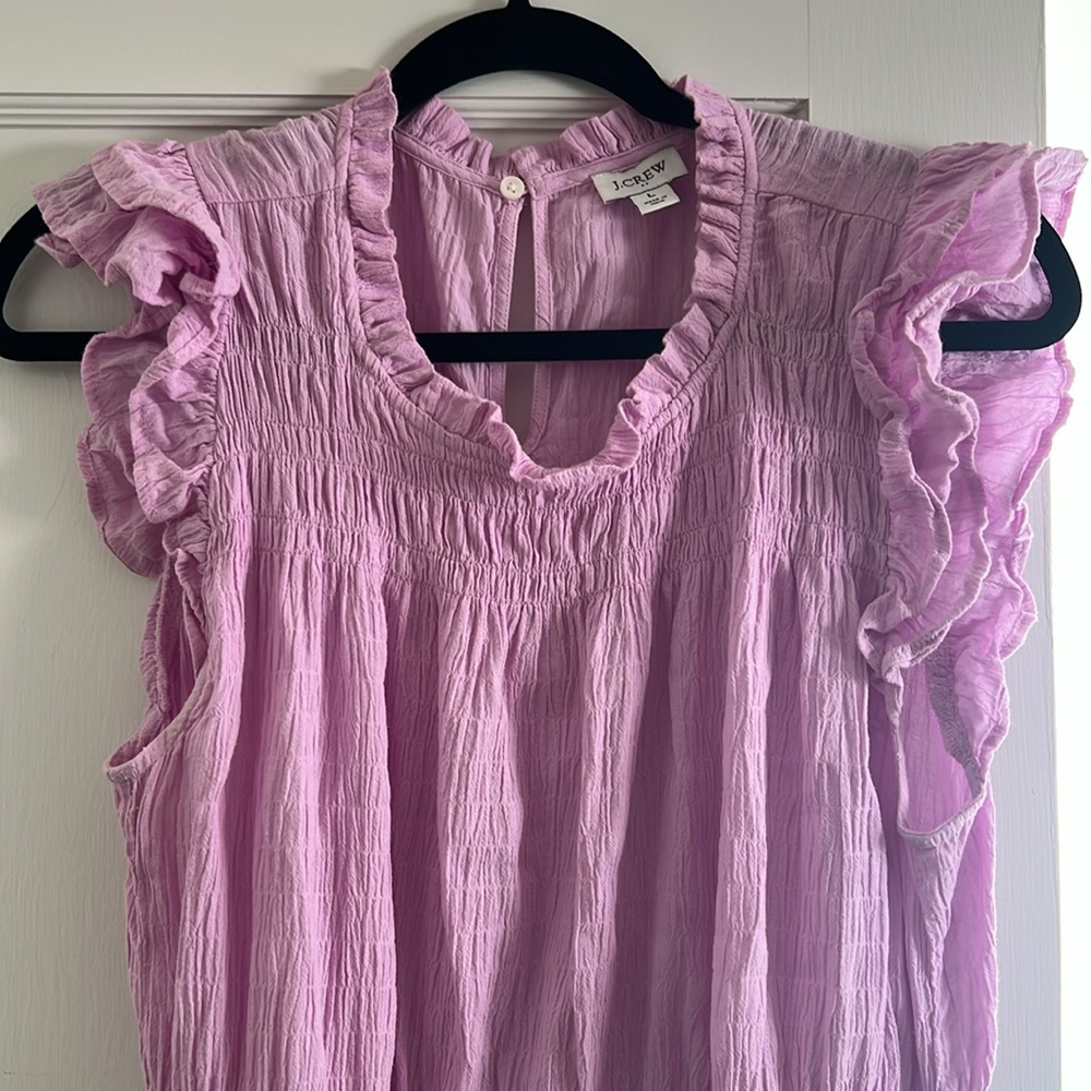 J.Crew Pink Ruffled Dress - Picture 2 of 6